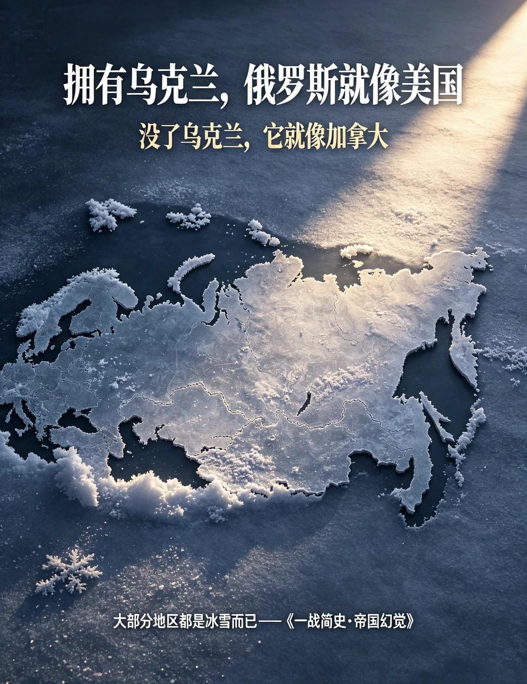 一句神比喻，看懂俄乌冲突的根源！
🇷🇺“拥有乌克兰，俄罗斯就像美国；
	
失