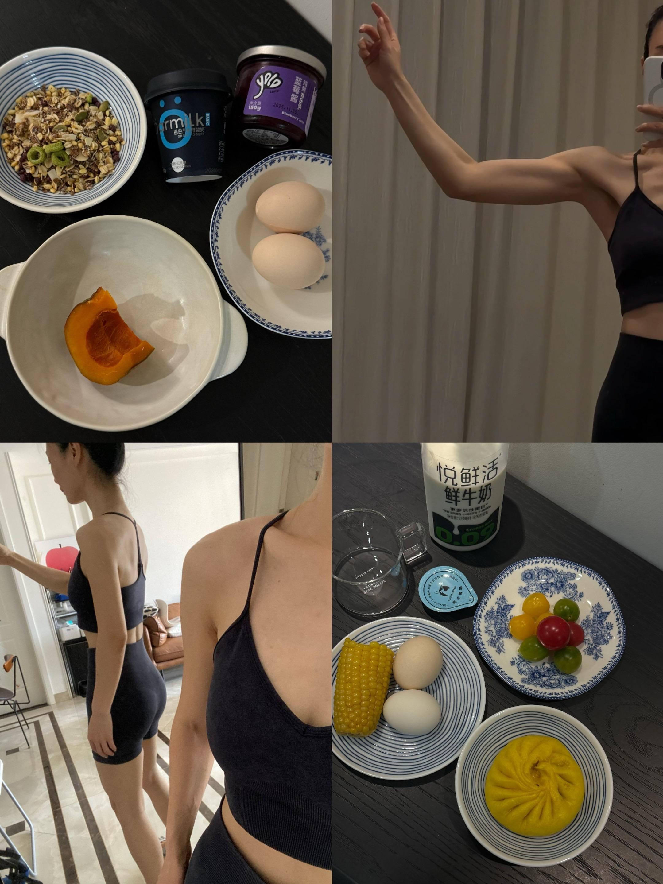40➕健身4年我发现减脂的尽头是食欲稳定 很多姐妹留言想看一下我平常的...