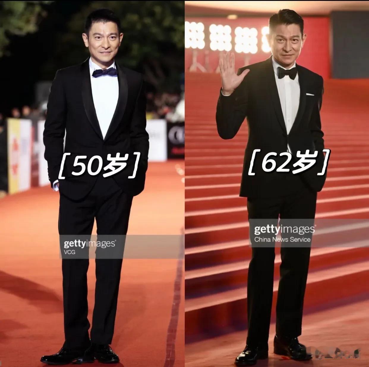 十年如一日，刘德华的自律，超出所有人想象！
图中是刘德华分别在 2011年和 2