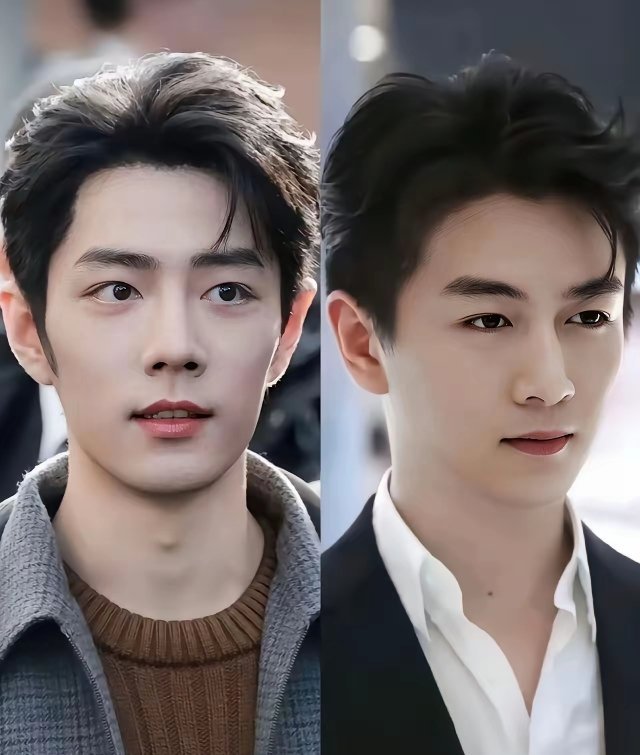 陈晓和肖战谁更帅？肖战单个看，还是很帅的，但是，一站在陈晓边上，就感觉有点被比下