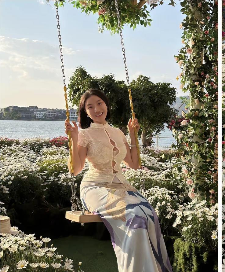 这笑容，比花儿都灿烂。