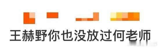 王赫野你也没放过何老师 王赫野，一位致力于将抽象进行到底的艺术家。舞台上是，Vl
