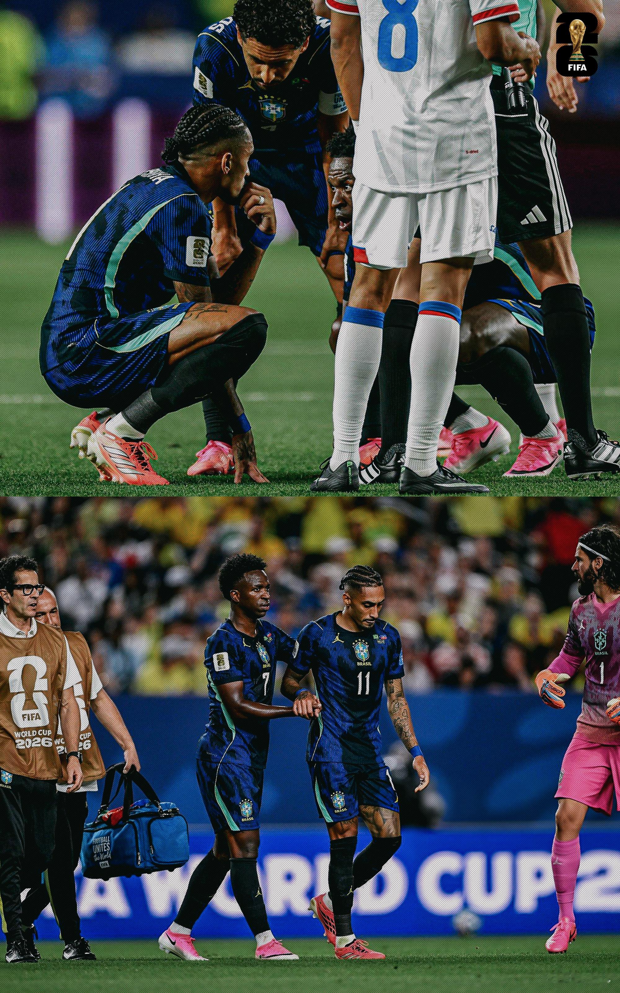 Vinicius，在拉菲尼亚受伤后。🇧🇷巴西vs海地世界杯