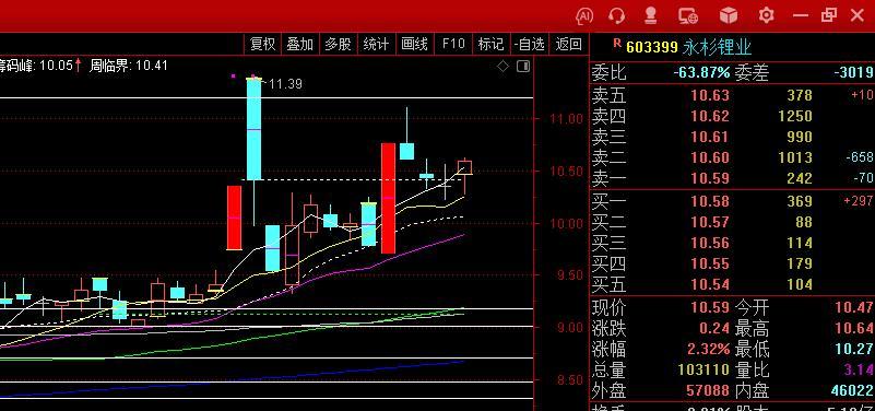 603399 永杉锂业 异动了 ​​​