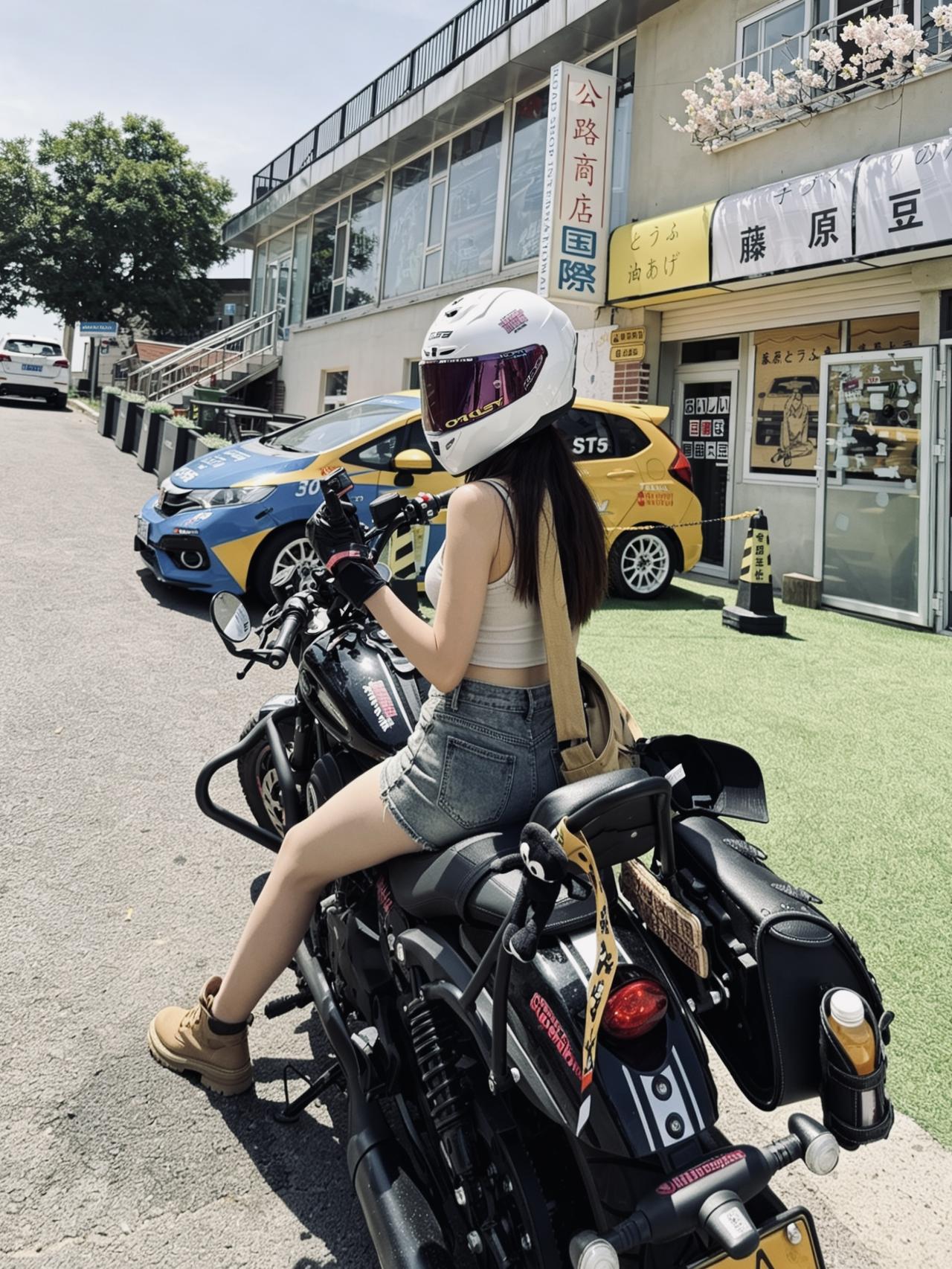 秋名山的情怀落在豆腐店门口🏁
别人副驾坐车，我独自骑车上路
油门一响，所有烦恼