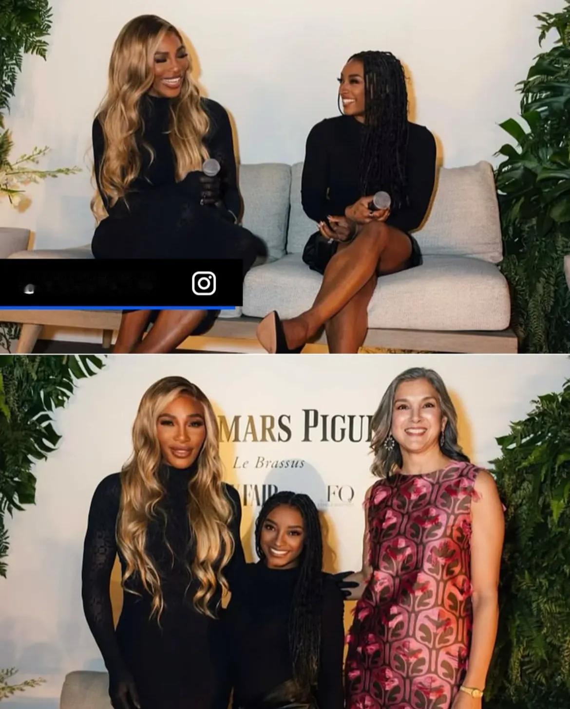 拜尔斯有多袖珍，和小威在一起差了将近两个头。小威对她来说是巨人了。