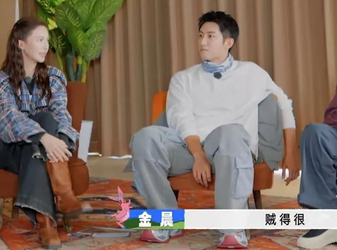 《现在就出发》
贾冰猜测卧底是沈腾，金晨说有可能沈腾是故意这么做的，她说沈腾贼得