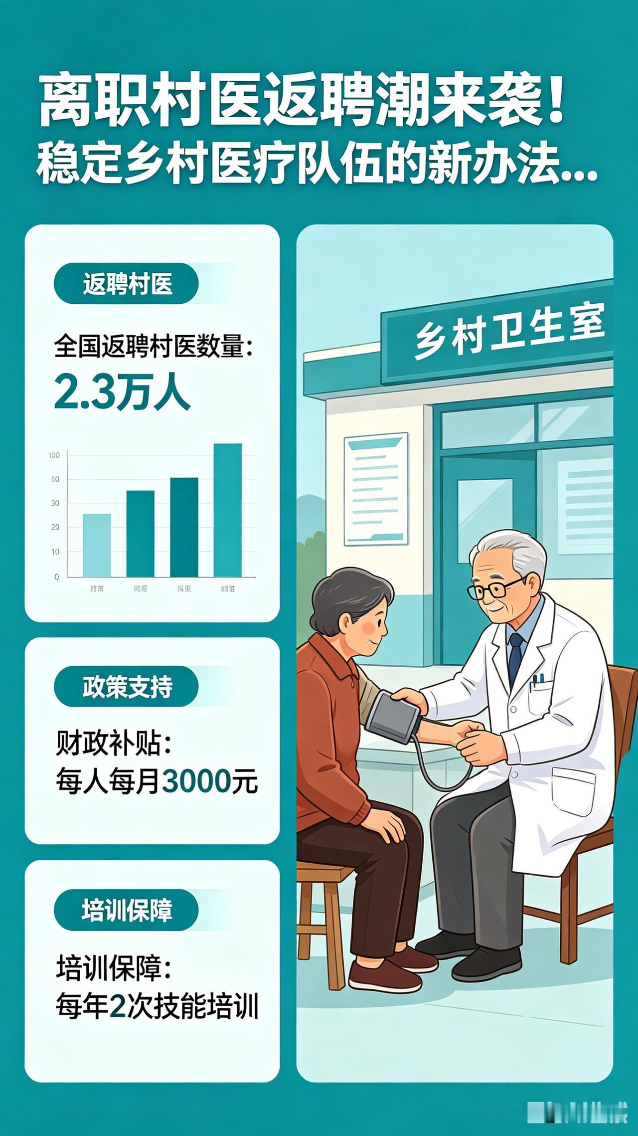 我将围绕离职村医返聘潮，先分析乡村医疗人才困境，再解读返聘政策、阐述其价值，最后