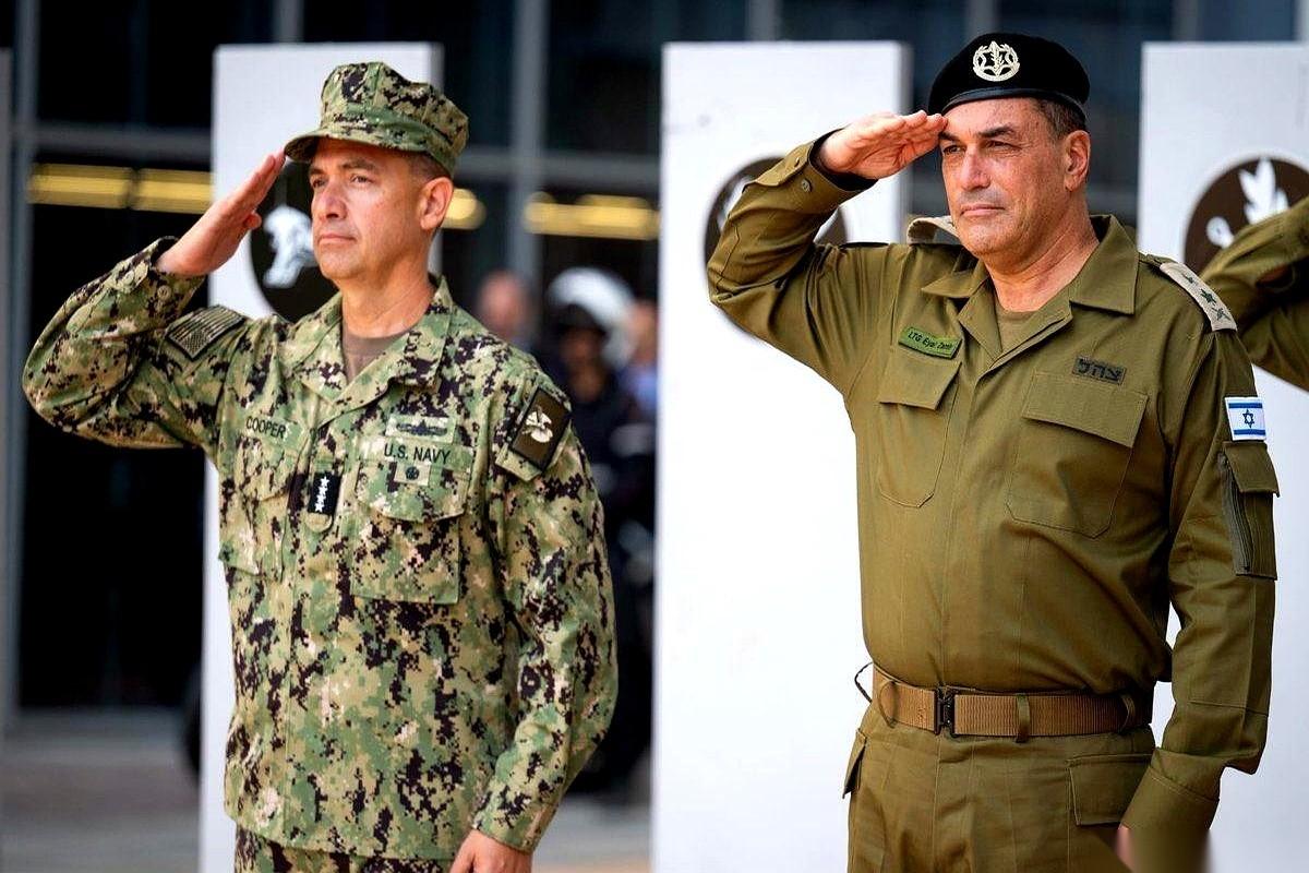 美军中央司令部的头儿，库珀，人直接飞到了以色列。
战时，这种级别的将军突然串门，