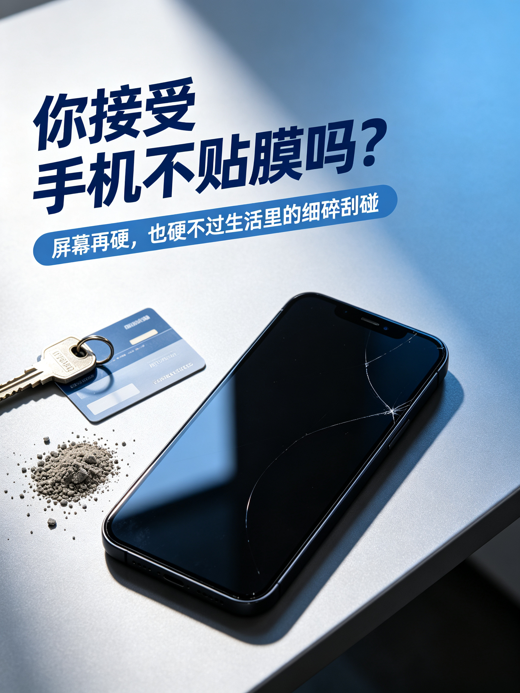 你能接受手机不贴膜吗最近苹果高管吐槽用户给iPhone贴膜的话题刷屏了，直言新机