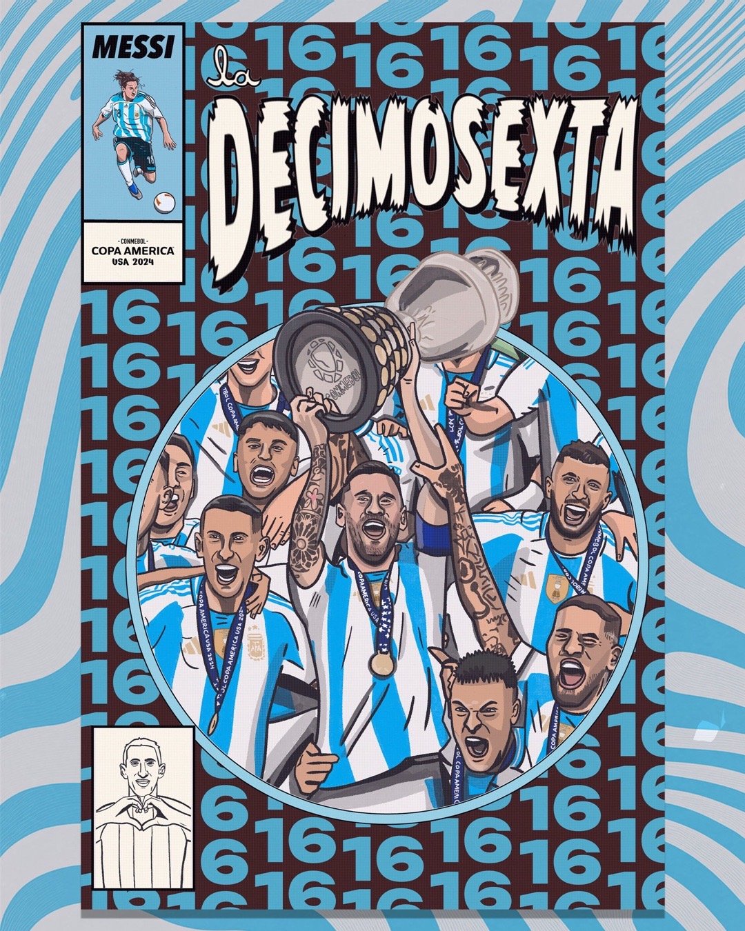 美洲杯官推：把它放到所有图书馆里 💥#梅西[超话]# ​​​