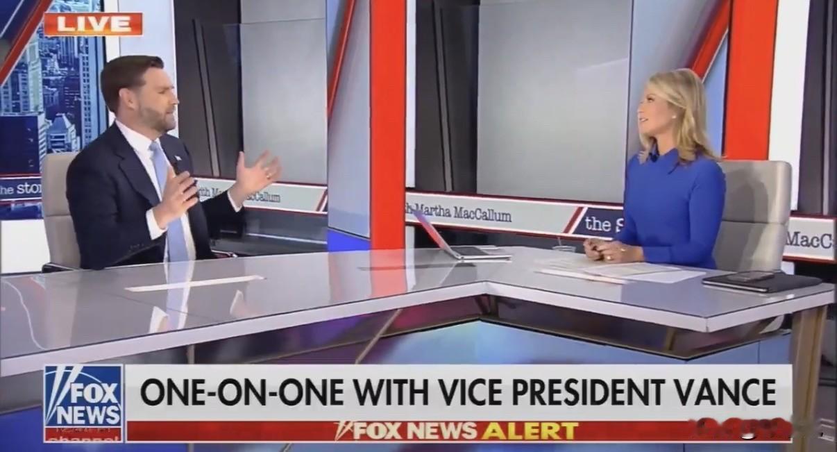 美国副总统JD 万斯今天（2月18日）在福克斯电视新闻上谈中国冬奥选手谷爱凌：