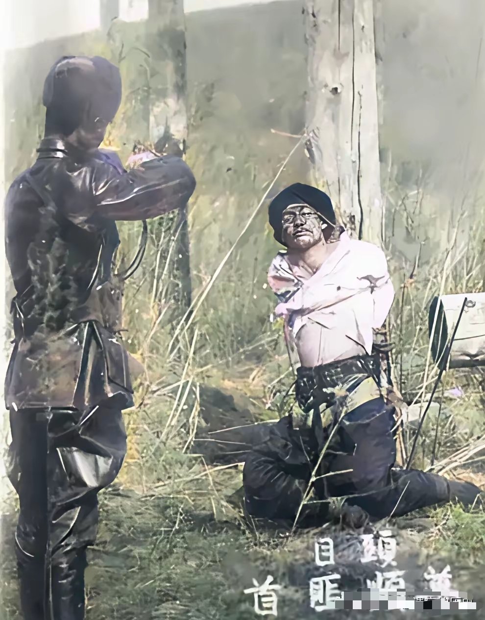 1936年，长春郊外，绿林抗日英雄万顺被日寇杀害前的最后画面。 