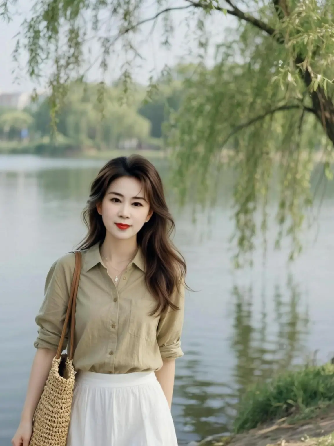 AI湖畔清新写真 随变ai随便玩