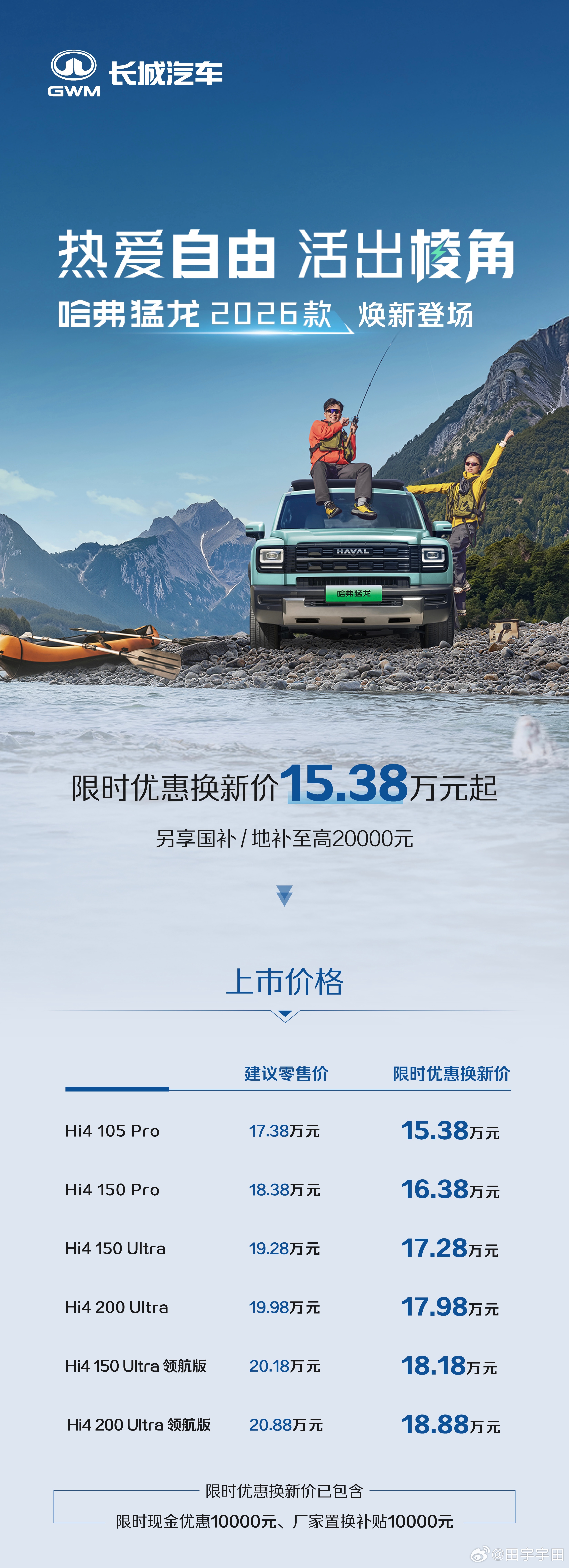 新车上市都要算好日子今晚两台同一天8.19肯定黄历不错一台是有越野能力的硬派SU