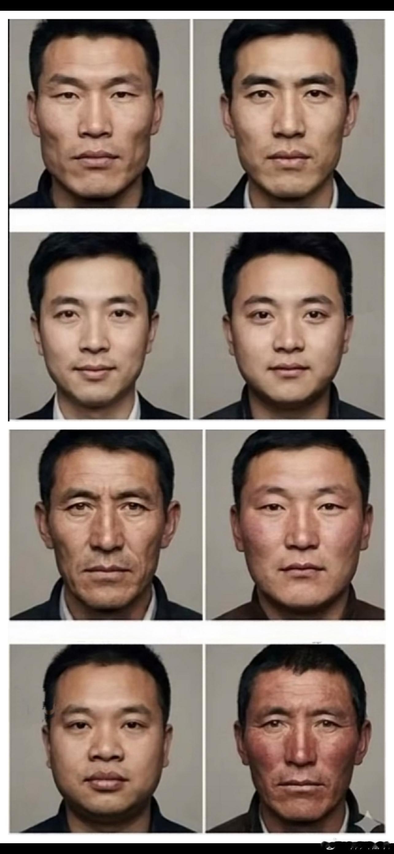 小红书上一个猜地域长相的贴。没有正确答案，但有几个几乎是所有人统一认可的。 