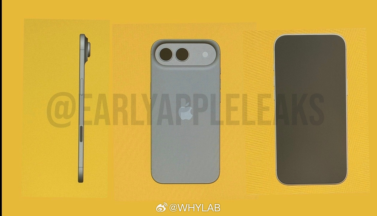 iPhone Air 2 渲染图，除了新增一颗超广角镜头，整体外观没什么变化，也