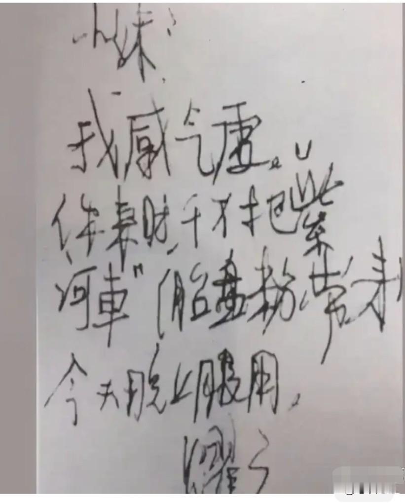 溥仪的绝笔竟是写给妻子李淑贤的，28个字却道出了一生的无奈与悲催！虽字不工整，但