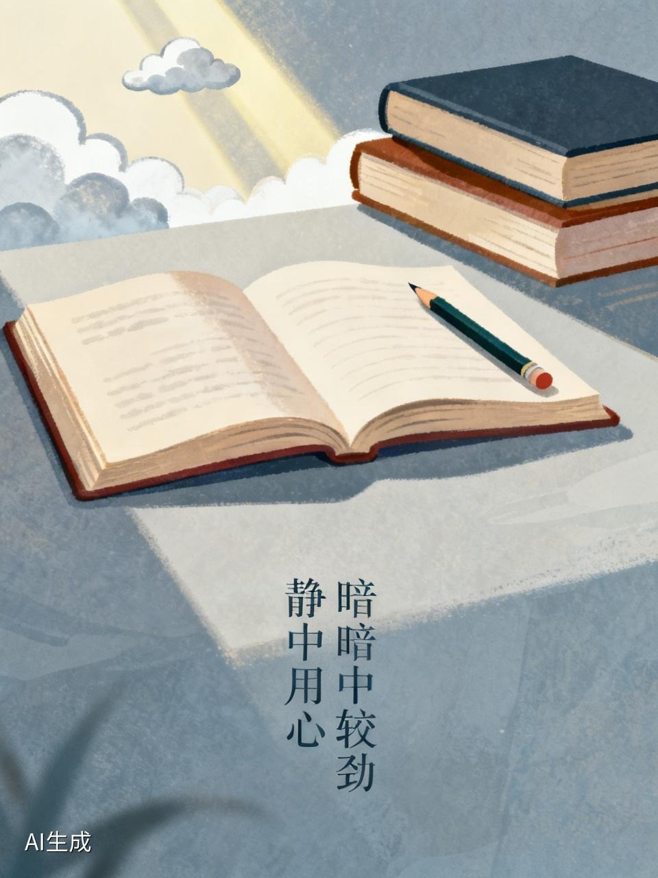 做人当于静中用心，做事宜在暗中较劲。就以学习为例，那些真正成绩优异的同学，平日里