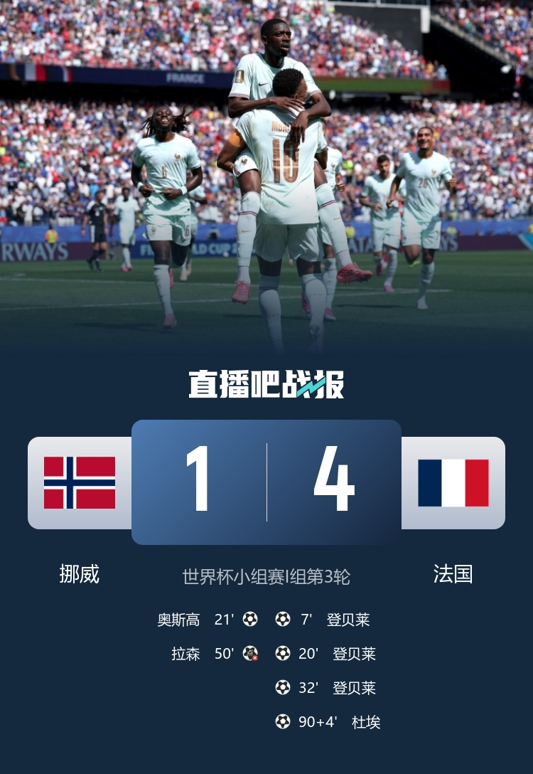 6月27日讯 北京时间6月27日凌晨3时整，2026年美加墨世界杯小组赛I组第3