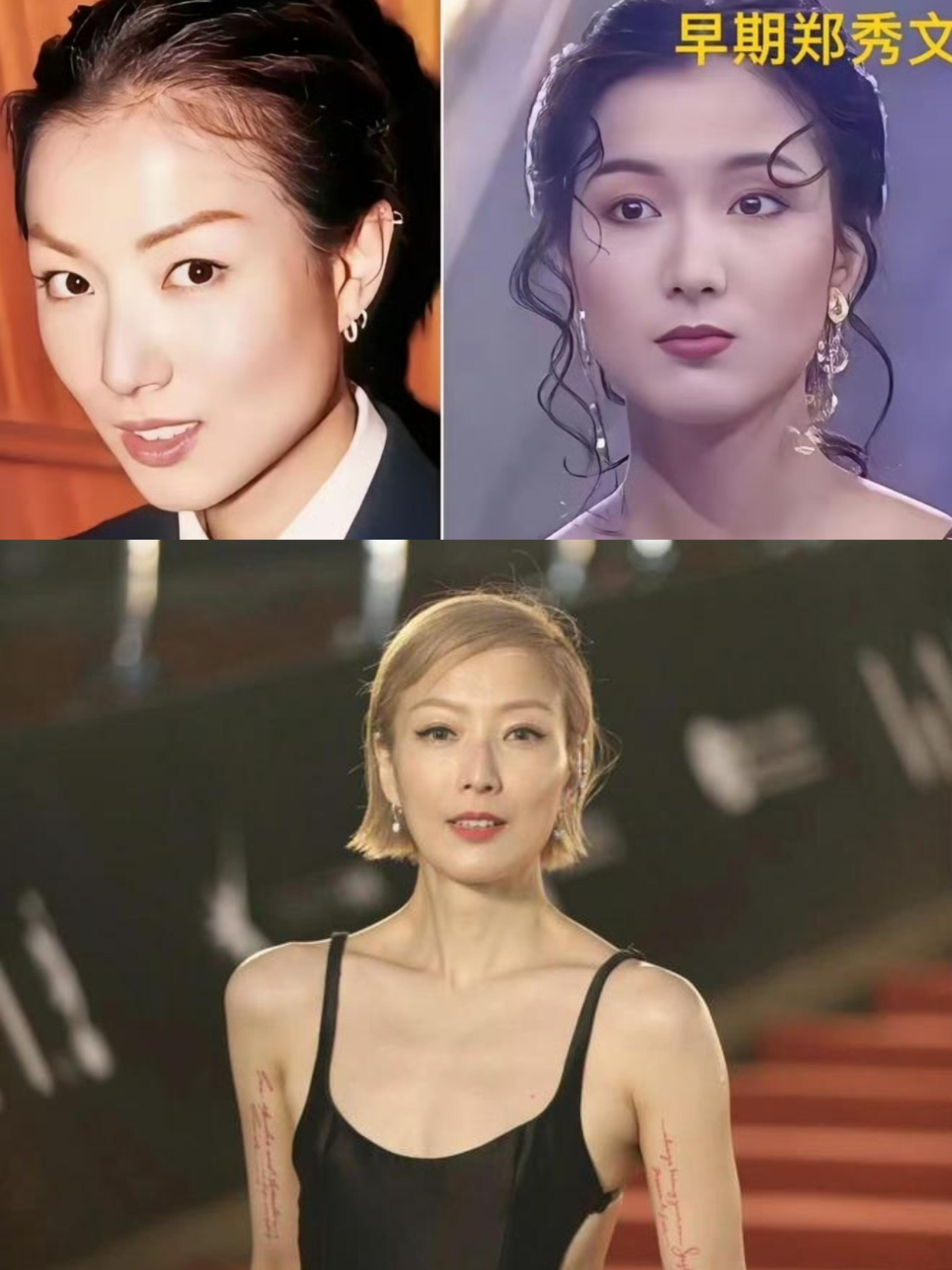 郑秀文也是从胖妹变成纸片人，气质瞬间高级时尚了 
