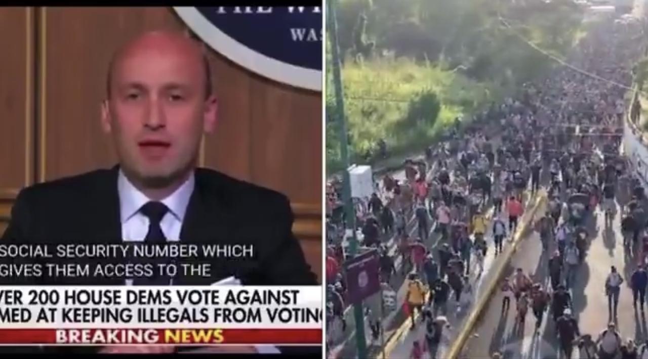 白宫副幕僚长斯蒂芬·米勒：

“民主党通过拜登-哈里斯恐怖主义政府，策划了一项阴