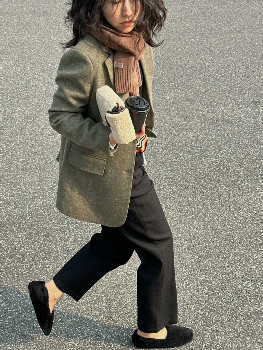 通勤穿搭｜懒懒的复古时髦感