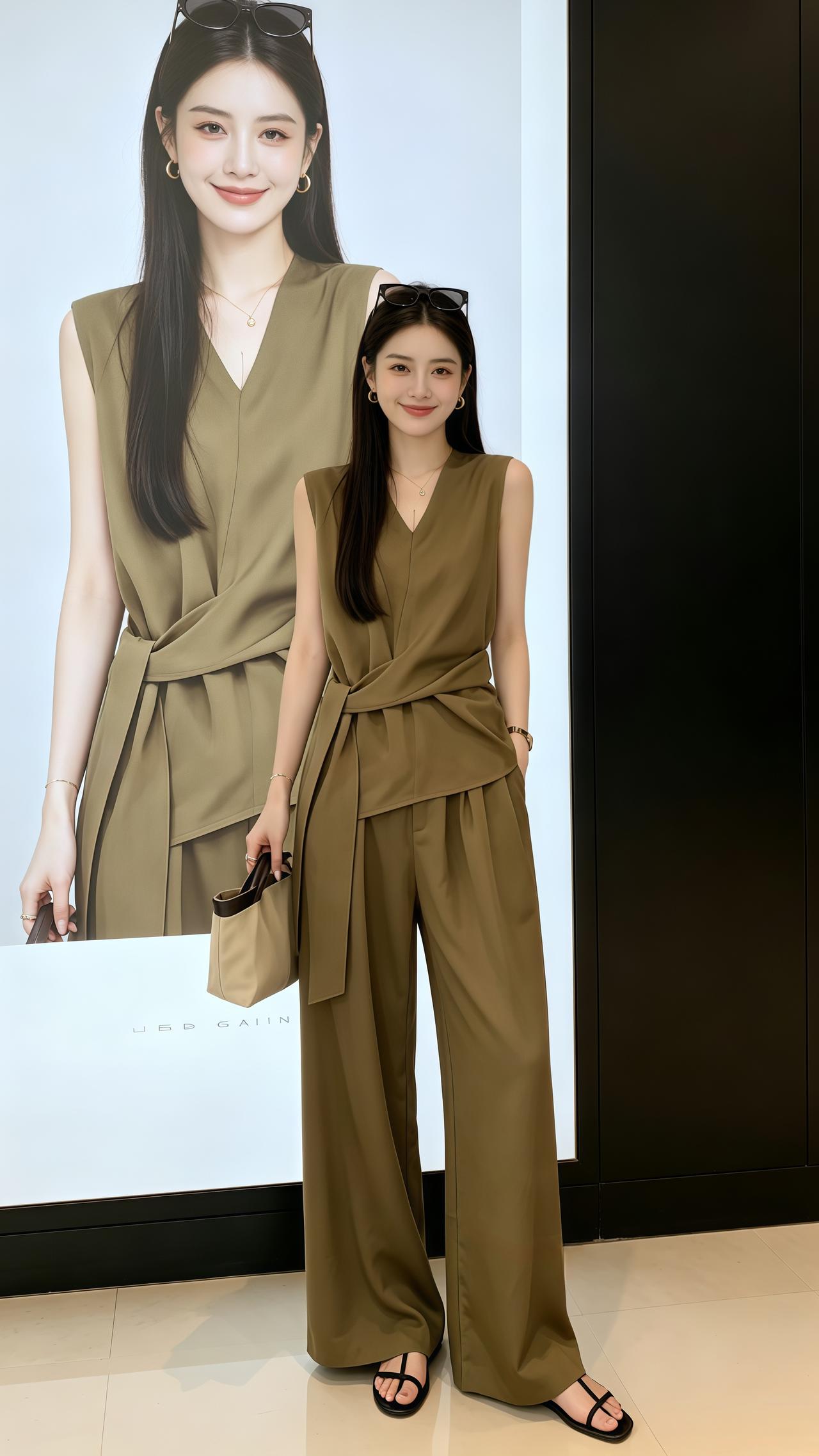日常通勤松弛感ootd 每周穿搭不重复 盛夏高品极简套装 韩系穿搭夏季穿搭