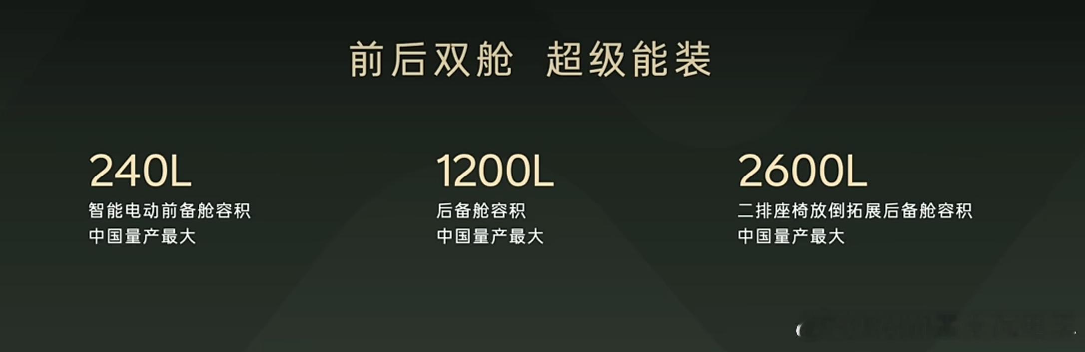 前备箱+下沉空间就达到400L，比很多车的后备箱空间还大，中国量产最大！乐道L8