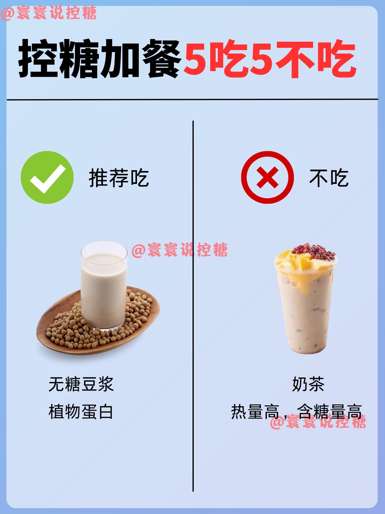 控糖加餐5吃5不吃‖你选对了吗。