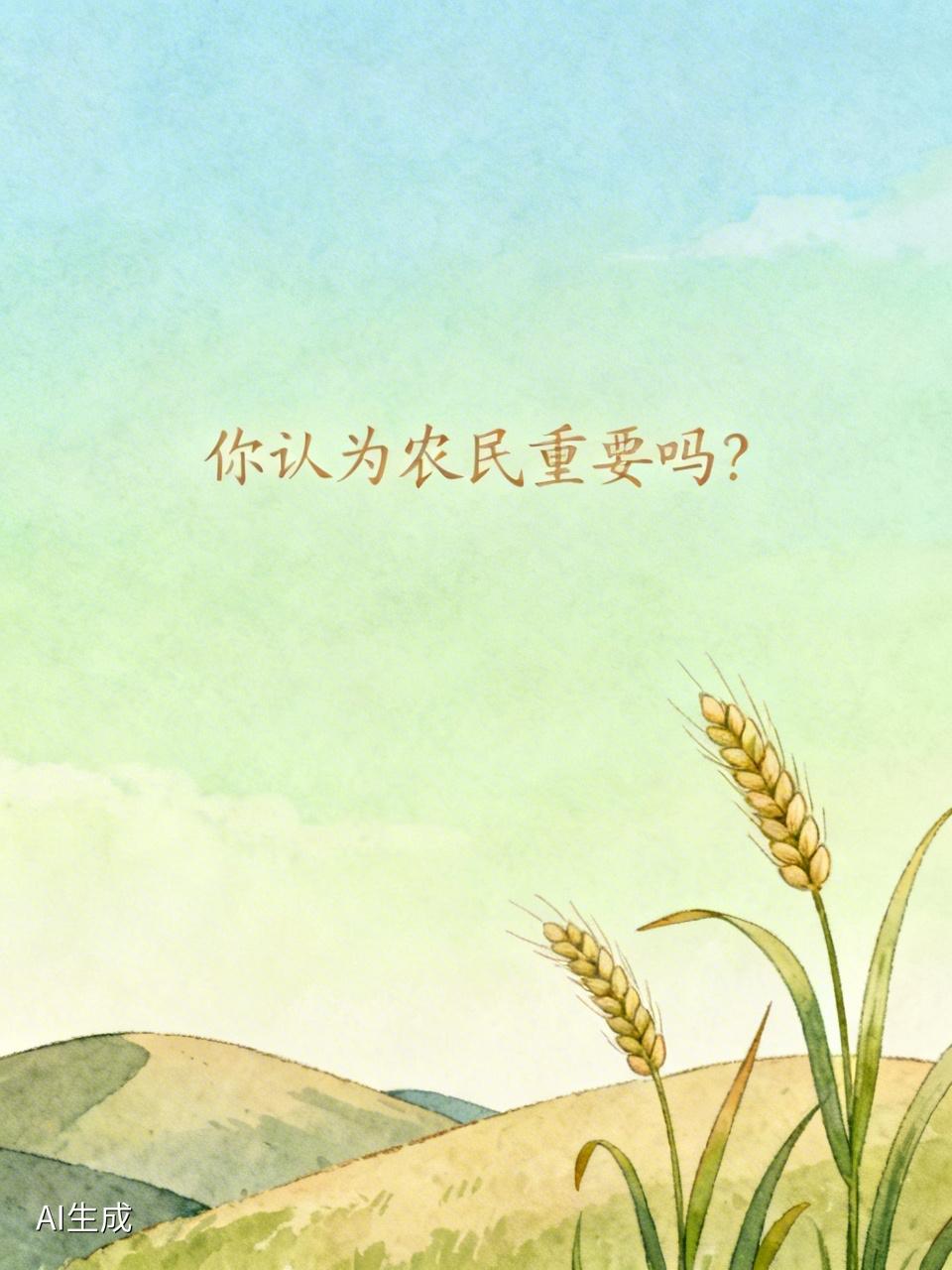 农民太重要了！他们可是撑起14亿中国人“饭碗”的关键人物。想想看，要是没有农民伯