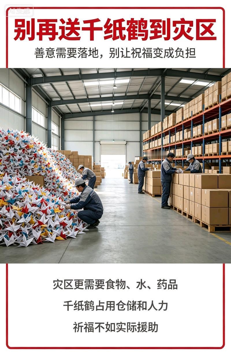 别再沉迷仪式化的祈福了，日本灾区呼吁停止寄送千纸鹤这件事，真的值得所有人静下心反