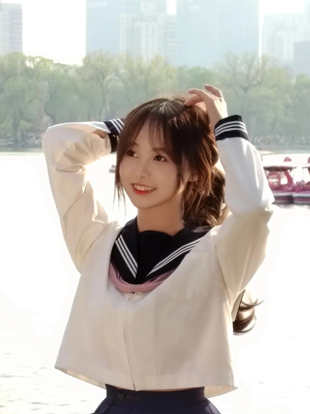 不认识的文静妹妹给我拍了很温暖的照片