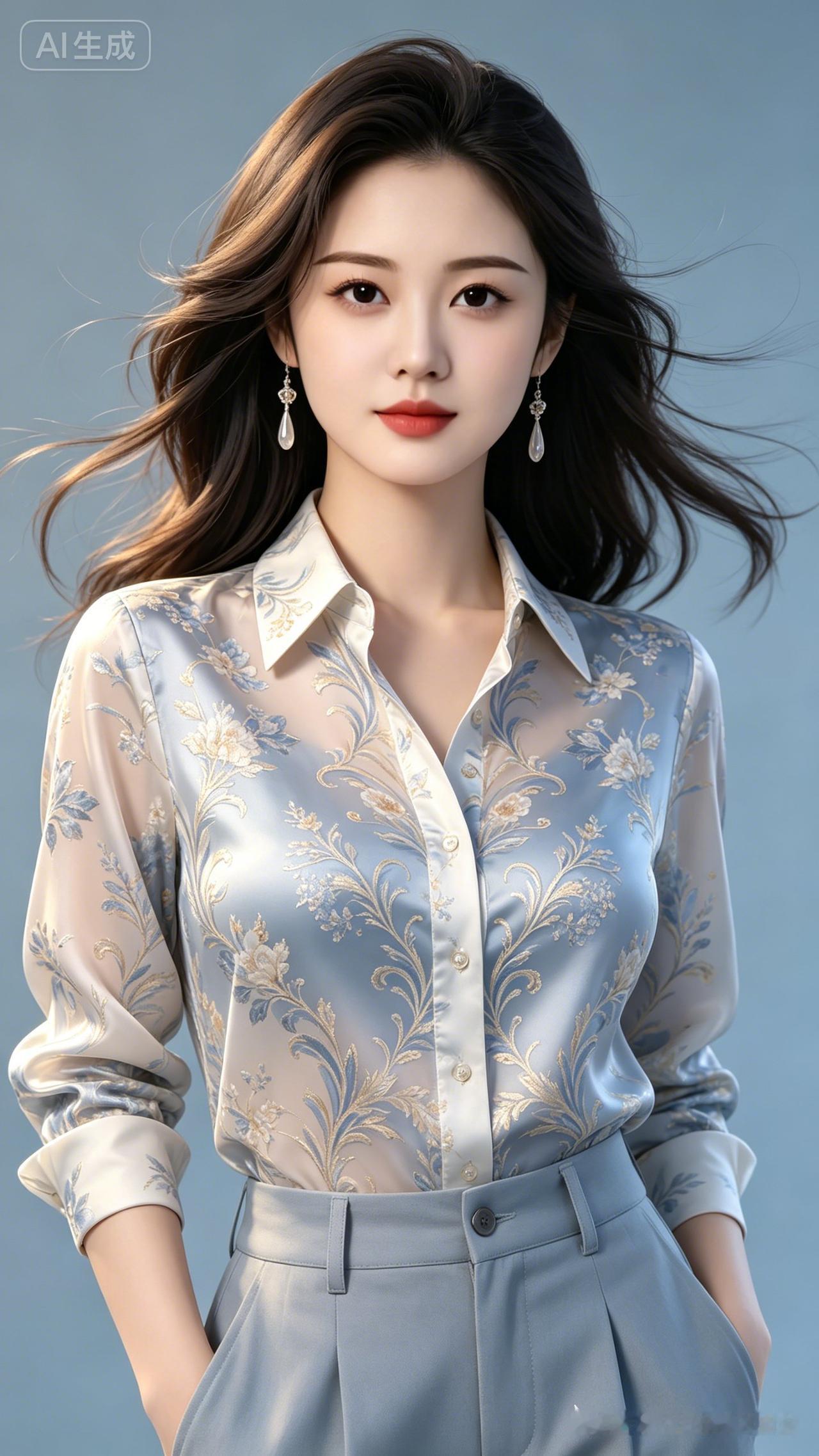 这姑娘打扮得真精致而且更美！