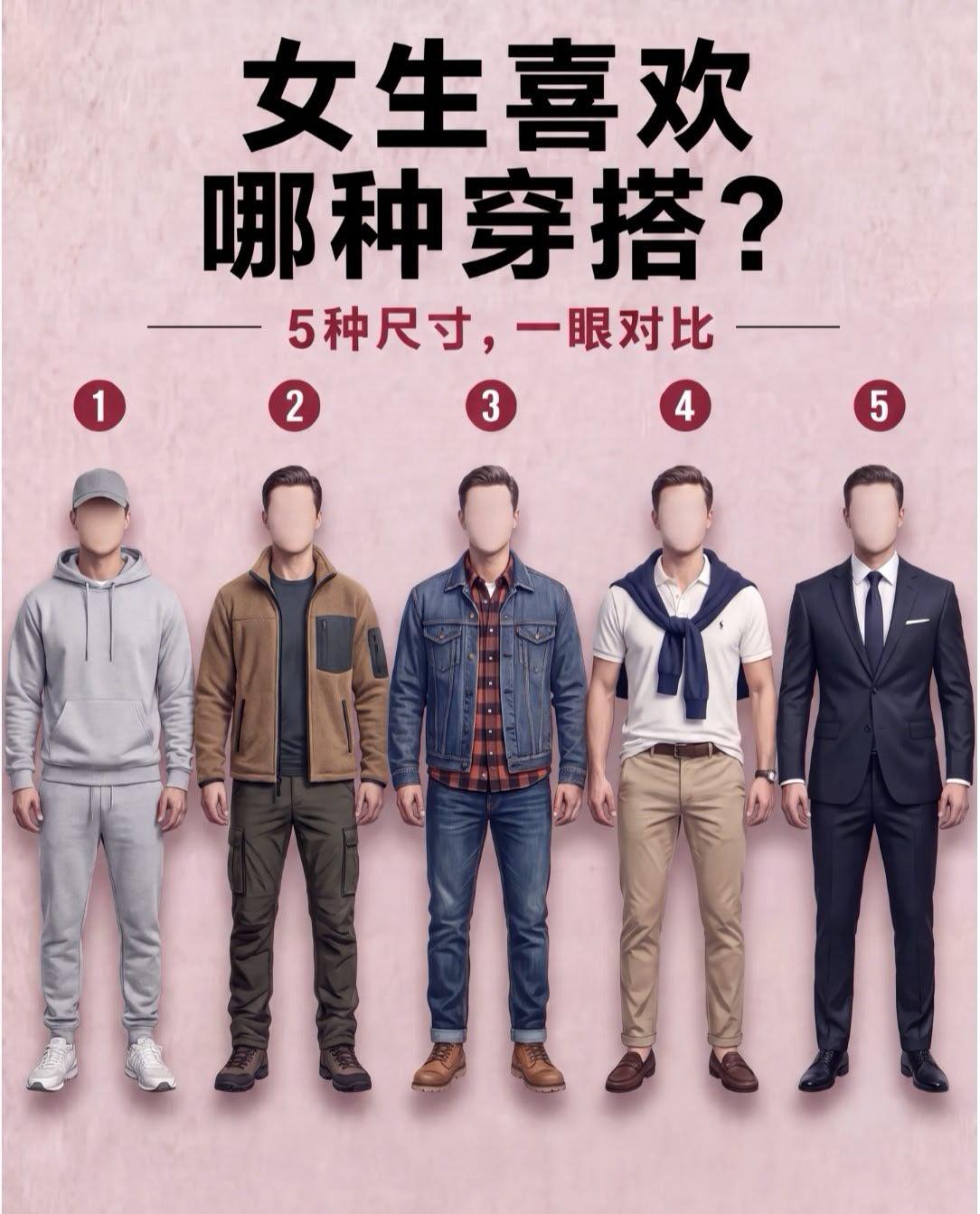 以你的审美，哪个男士的穿搭最好看？