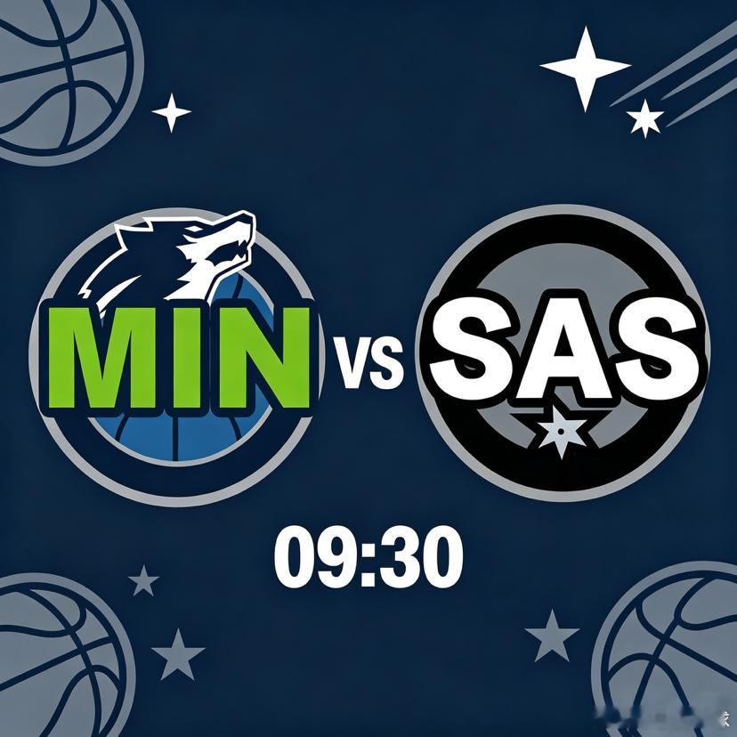 NBA前瞻 森林狼VS马刺明天上午09:30，NBA西部精彩对决开战，森林狼迎战