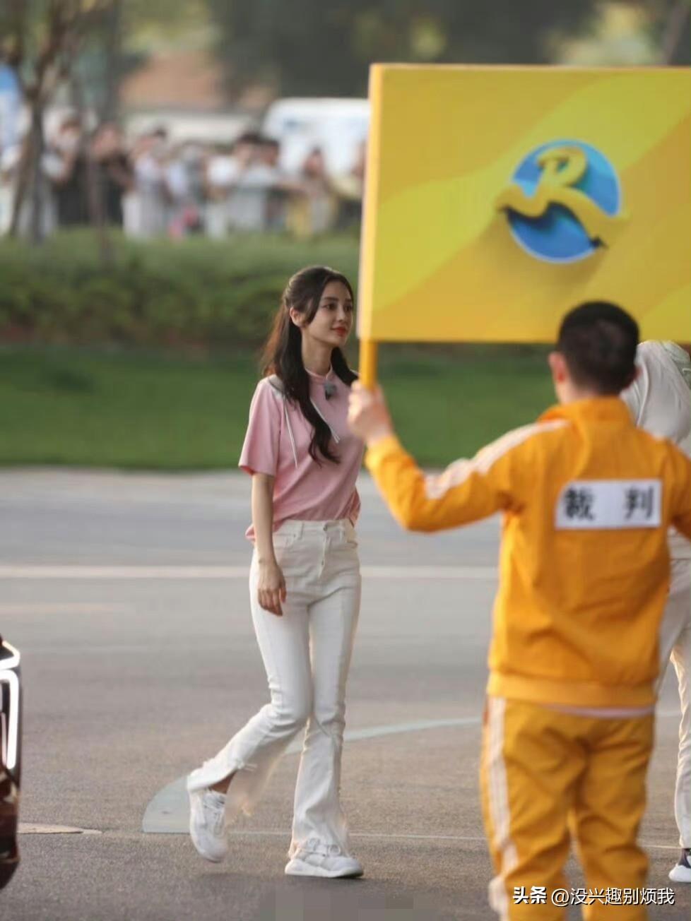 angelababy路透生图好美