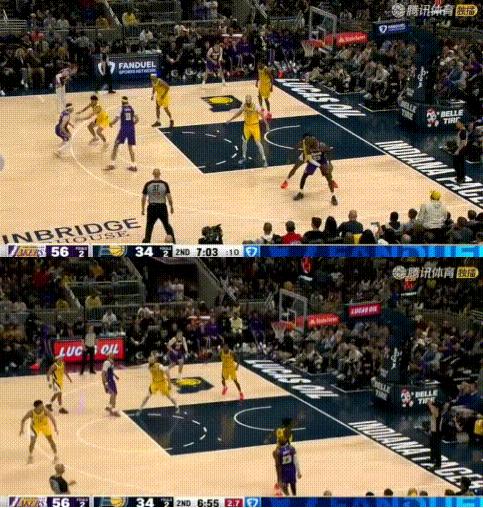 接锅3不沾——詹姆斯：威少的痛我懂了！
这球他自己背身要球却又不打，4秒时居然主