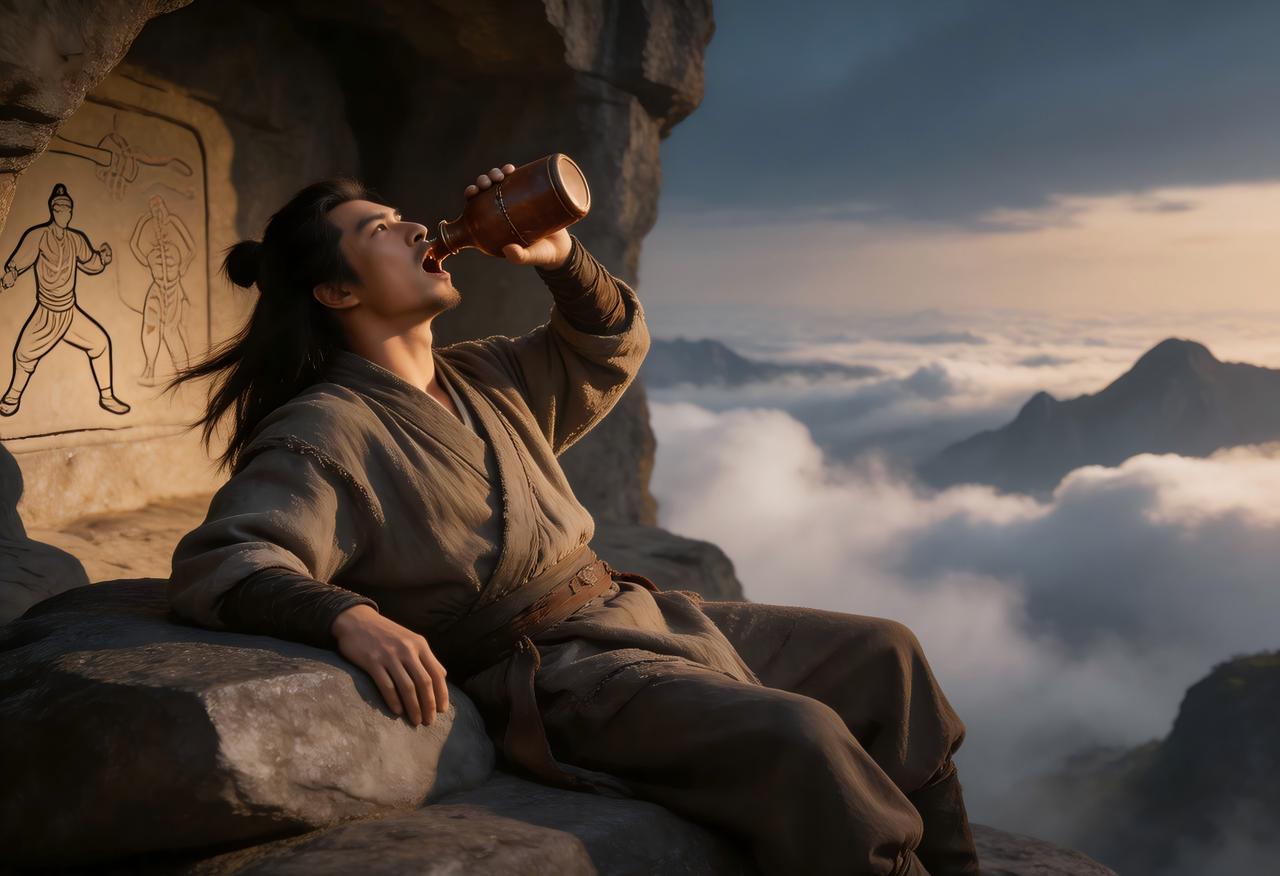 《天龙八部》中，如果萧峰当年随虚竹进了灵鹫宫，多看几眼后山石壁上的逍遥派绝学，会