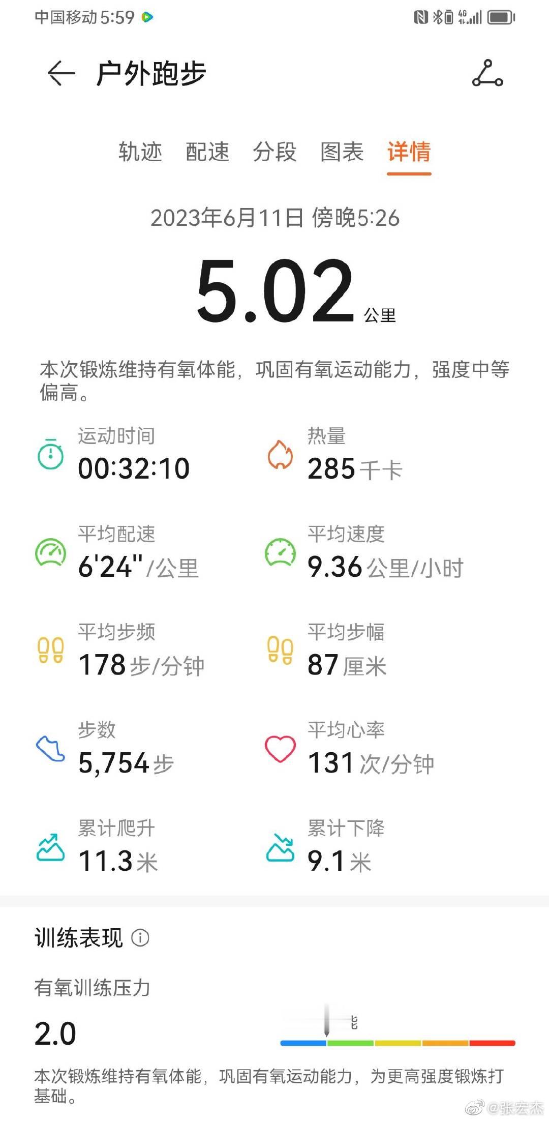 要想把心率降到130左右，只能是这个速度. ​​​