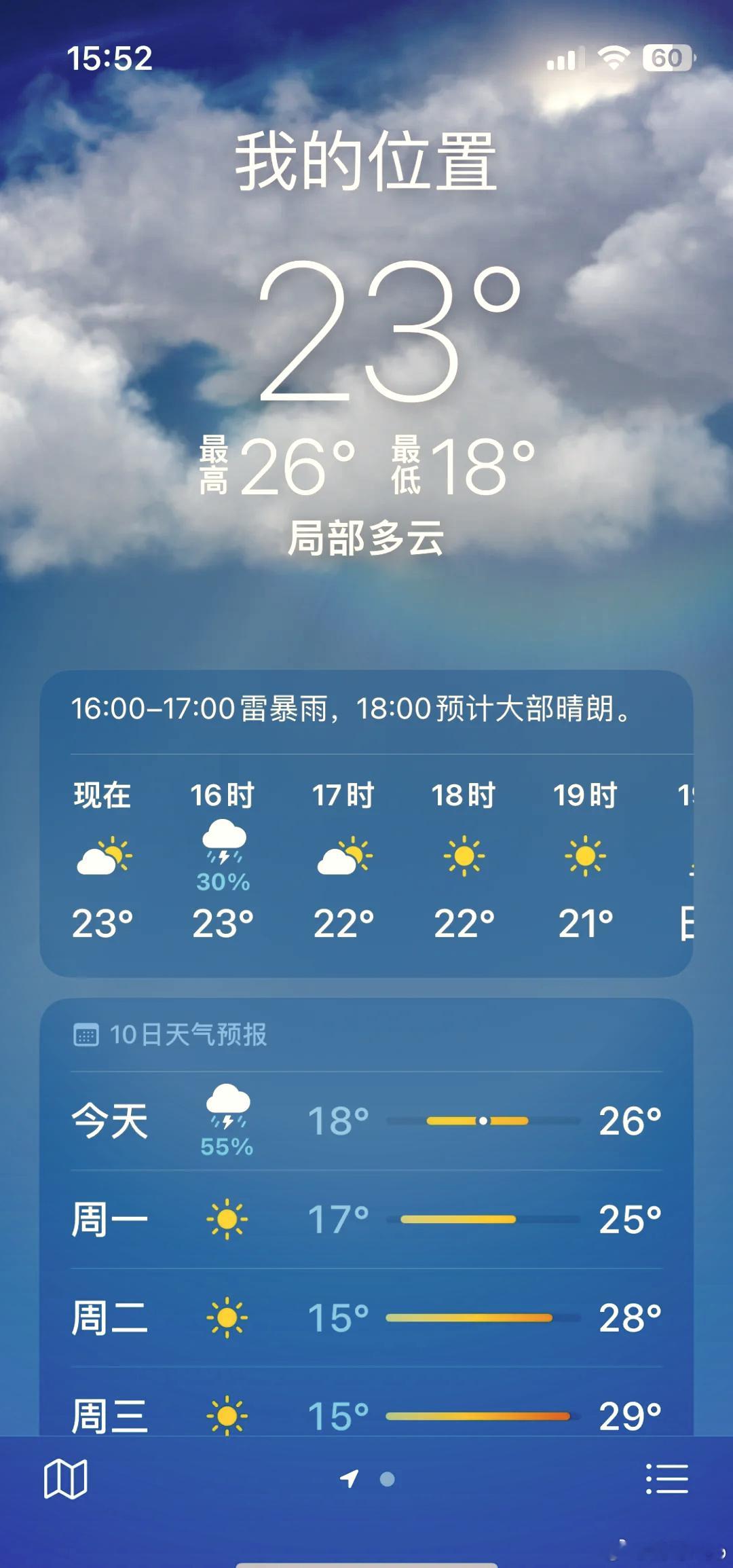 苹果和安卓天气预报谁更准没有绝对谁更强，分场景：国内日常通勤/短时雷雨→国产安卓