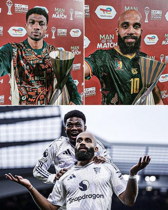 曼联球员阿玛德和姆伯莫在非洲杯的首场比赛中双双被评为全场最佳球员🔥 