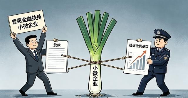 嵇少峰说：一边搞所谓普惠金融扶持小微企业；一边不停提高社保缴费基数，把所有工资性
