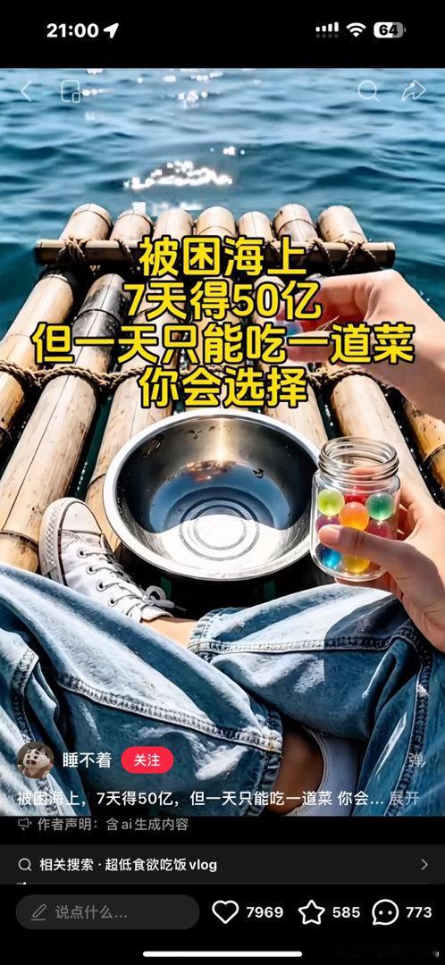 每次刷到这种视频 我都特别认真的在选吃什么。 ​​​