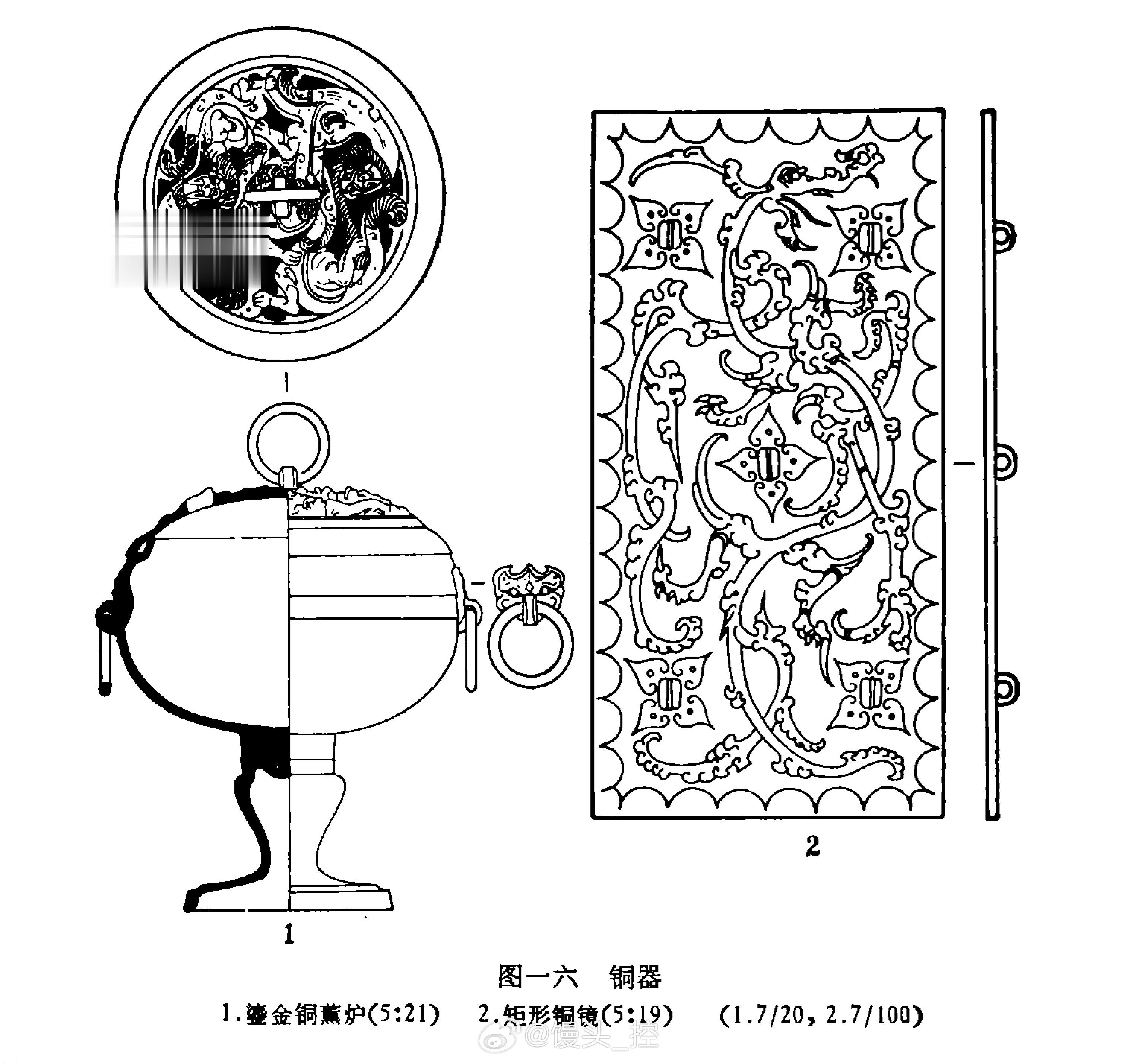 #纸上探墓# 好的线描还是发掘报告的重要部分，能增光添彩不少，毕竟文物照片都比较