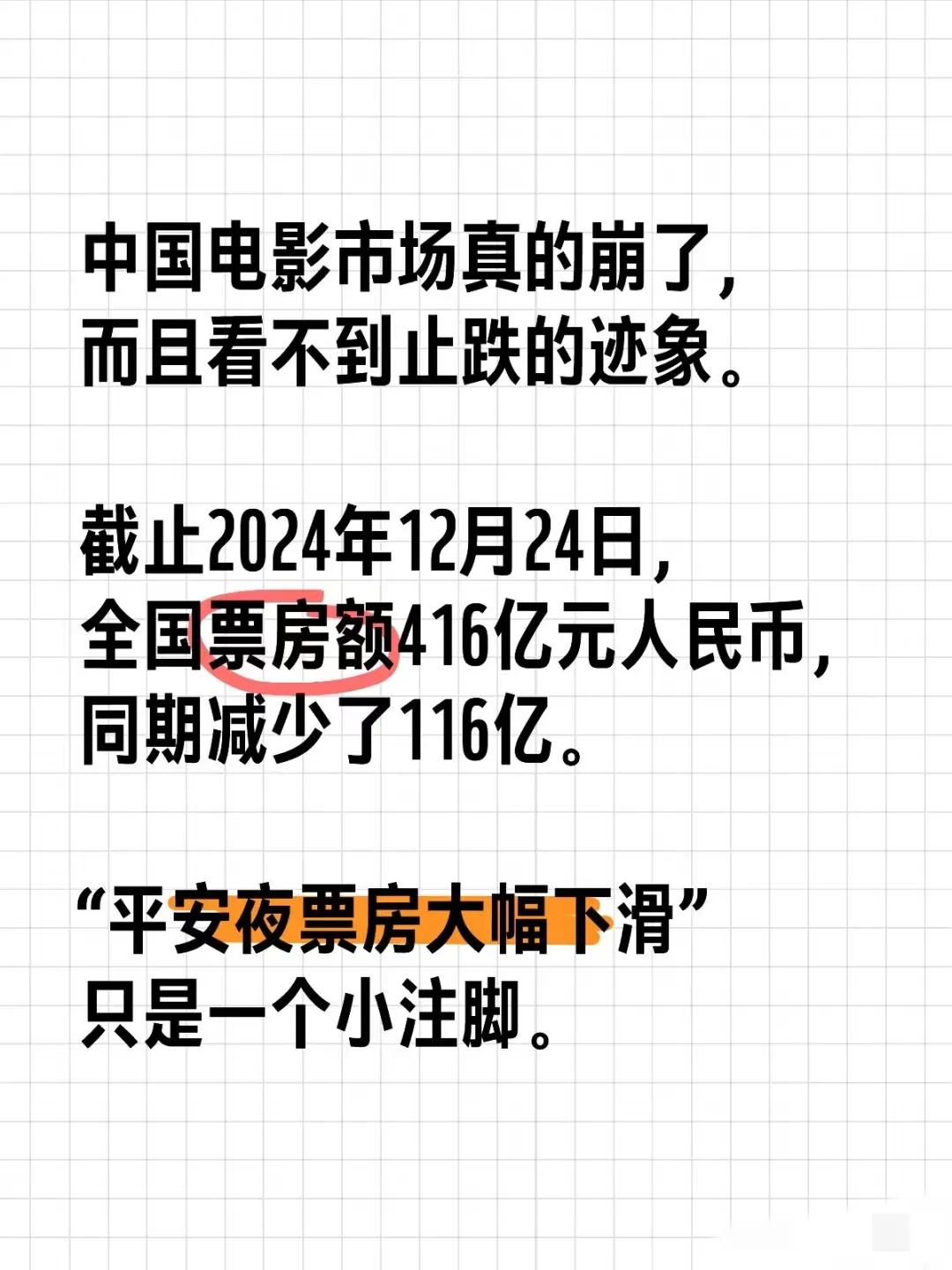 我看一个影视up主说过现在内娱电影完犊子的原因，我觉得挺有道理的的。
大概意思是