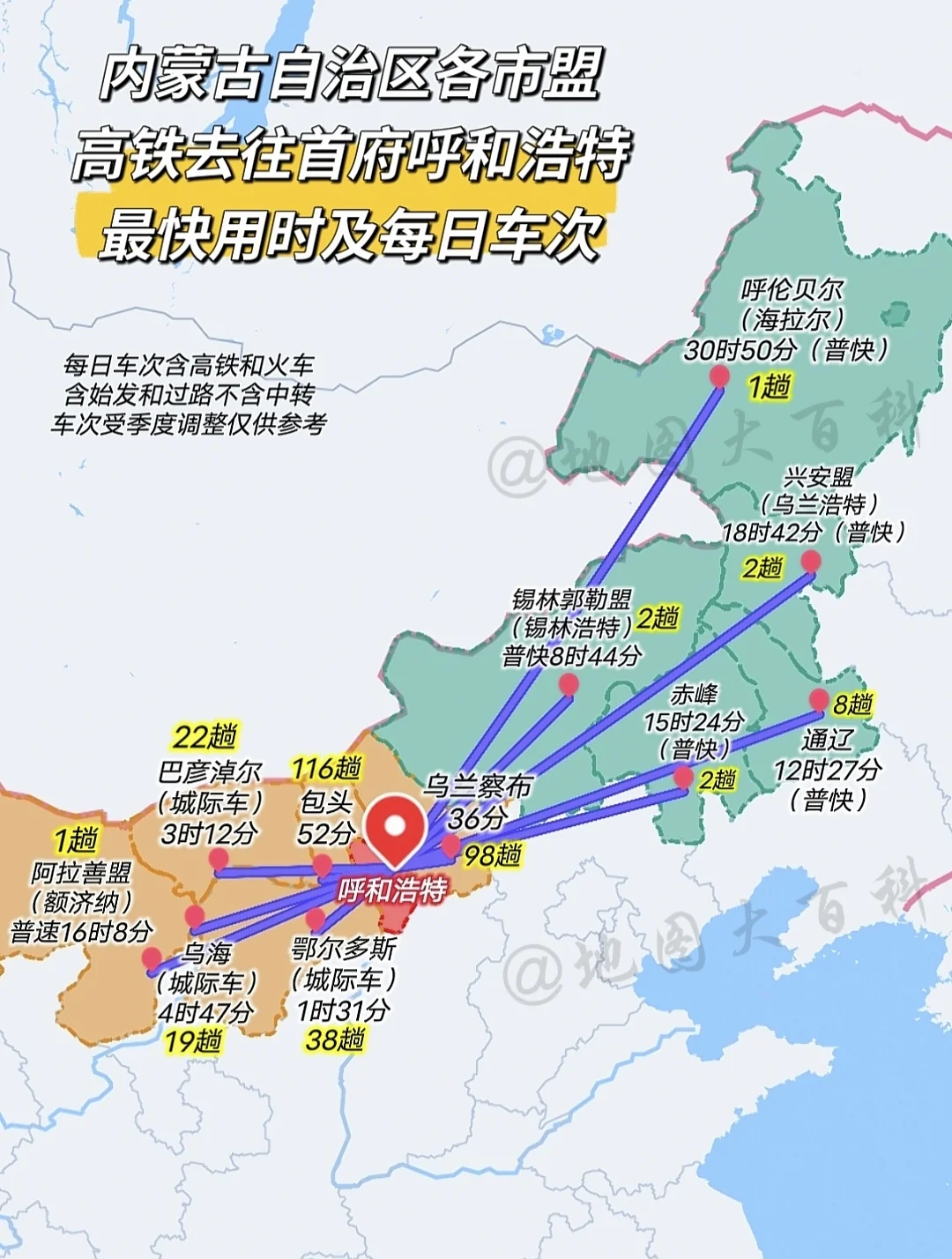 内蒙古全区虽然高铁里程只有600多公里但是铁路里程超1.5万公里排名全...