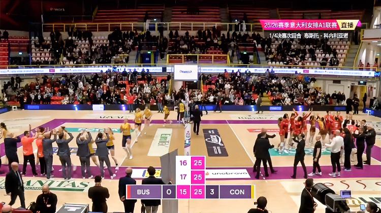 碾压式的胜利！！
恭喜科内顺利晋级意甲女排联赛四强！！
三局比分：25-16、2
