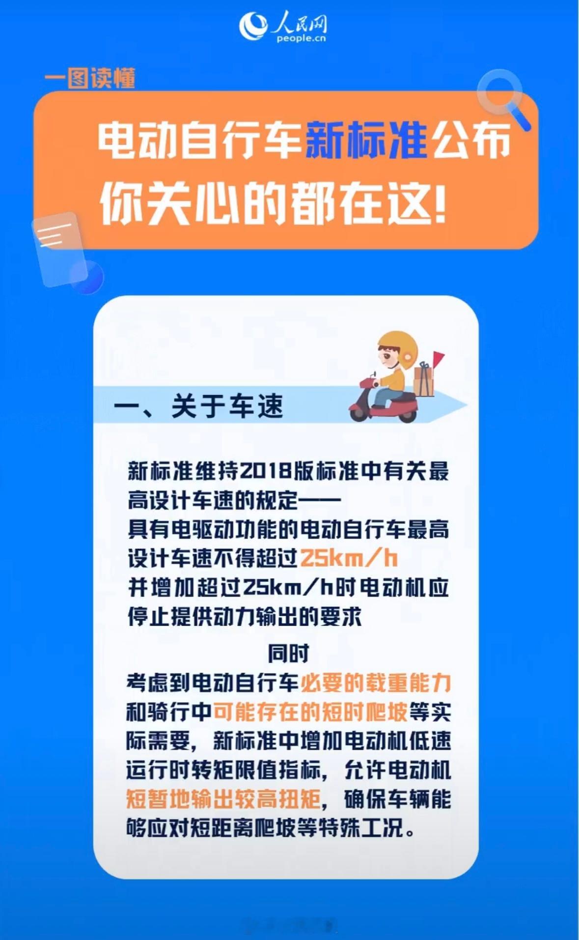 小电驴新国标9月1日实施其中一条，9月1日起，生产的电动自行车限速度，每小时25