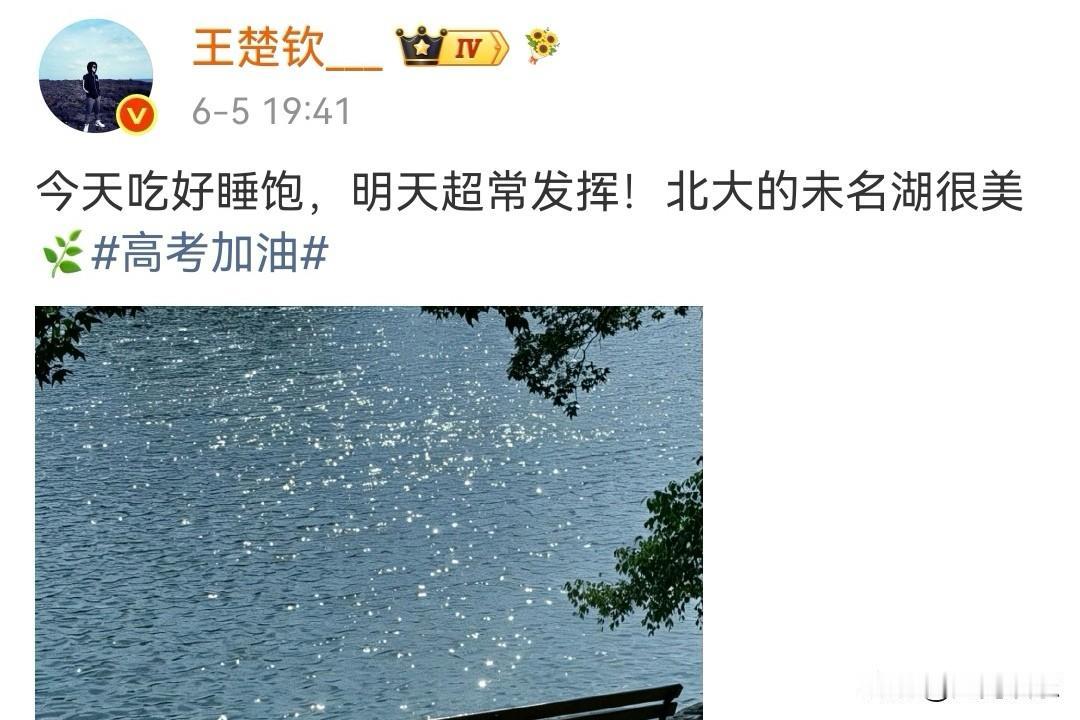 乒乓球运动员王楚钦为考生加油助威却记错了高考时间，仔细查了一下，原来王楚钦并没有